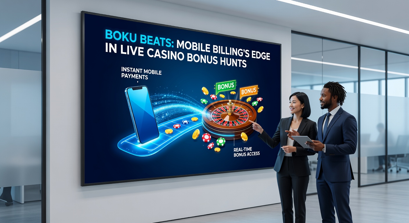 Dynamic split-screen of a live roulette bonus round activating alongside a Boku SMS confirmation, illustrating instant deposit flow during gameplay