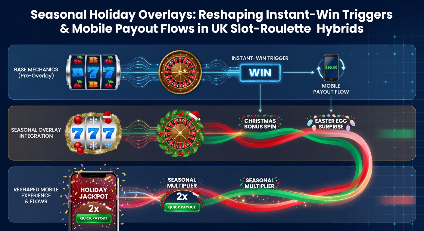 Mobile screen displaying a Christmas-themed slot-roulette hybrid game with instant win overlays active