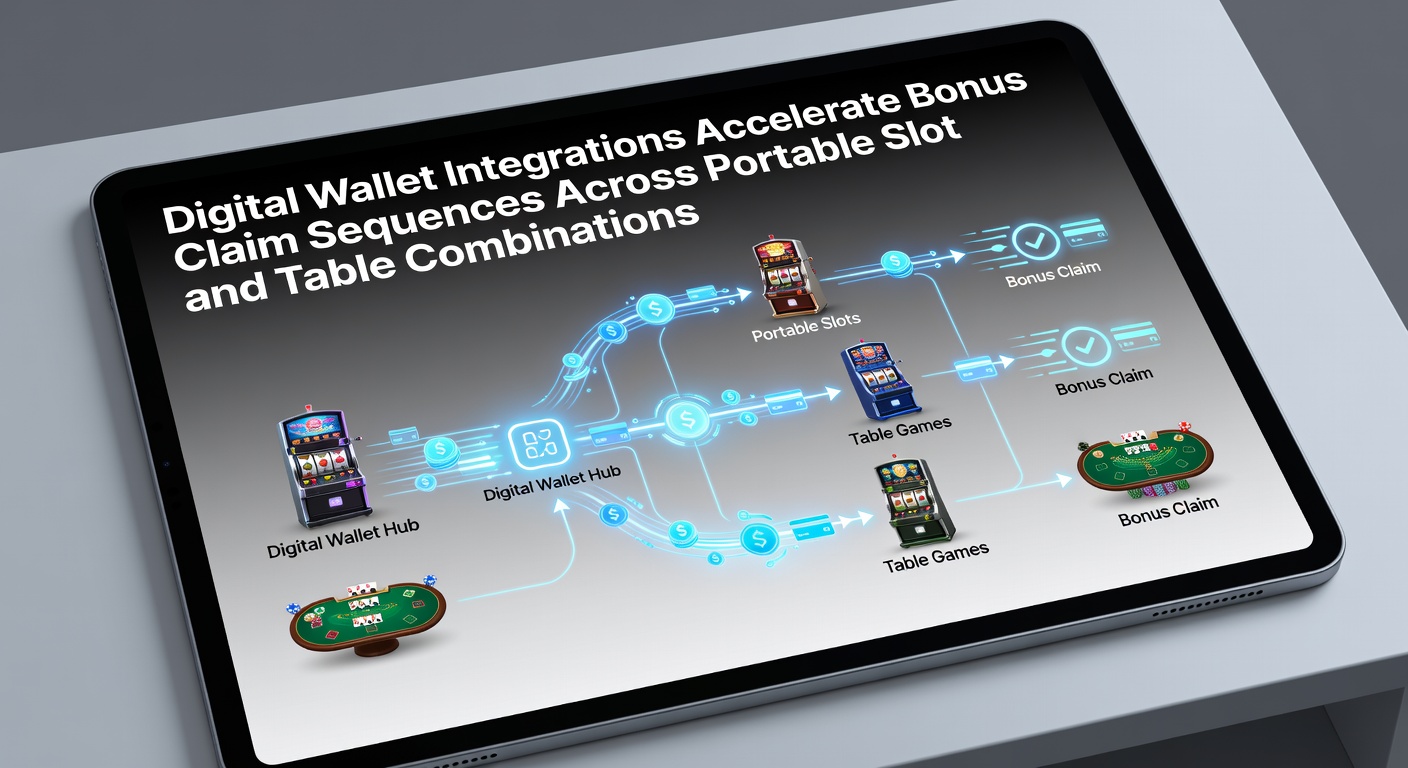 Digital wallet integration on mobile slot and table game interfaces showing instant bonus claims