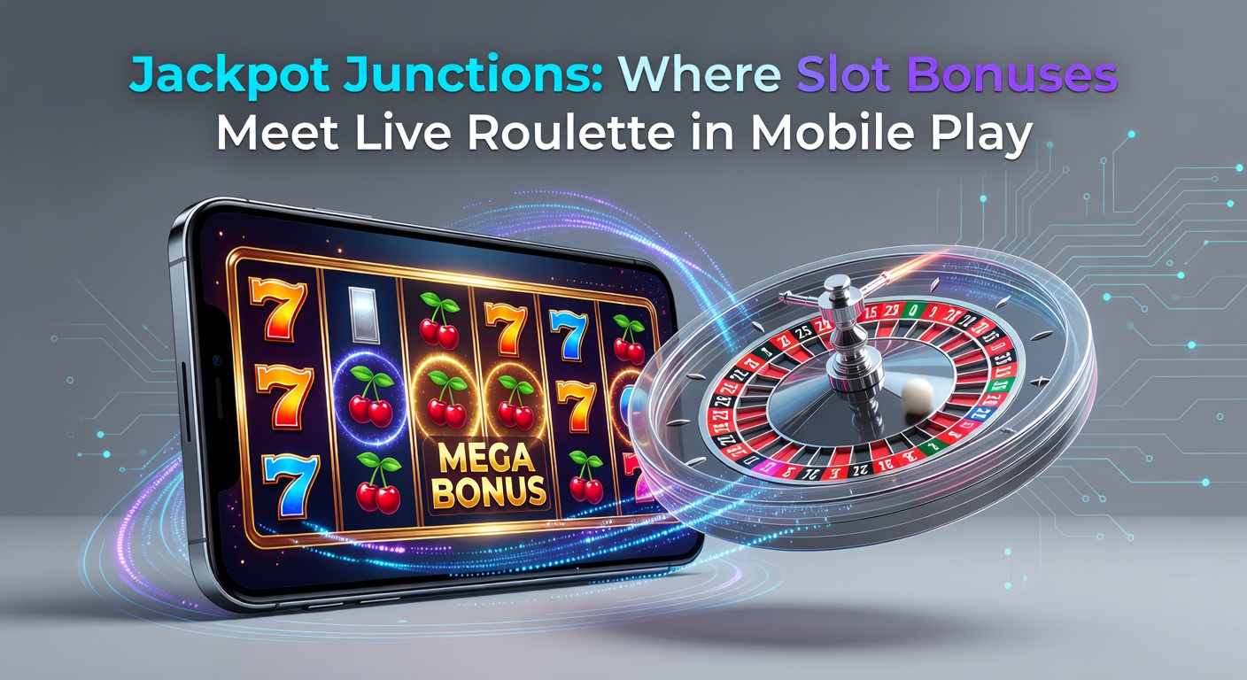 Vibrant mobile screen showing slot reels spinning alongside a live roulette wheel, with jackpot meters glowing in the background