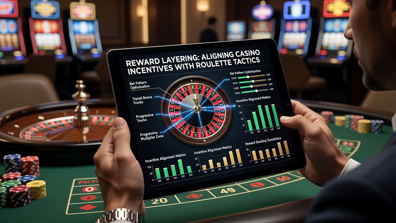 Close-up view of layered bonus structures applied during a live roulette session on a smartphone