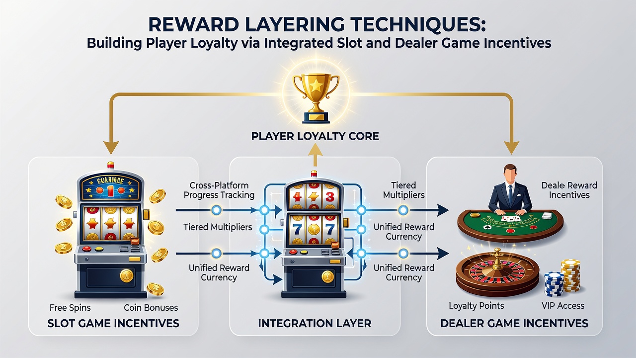 Player dashboard displaying combined slot and live dealer loyalty progress