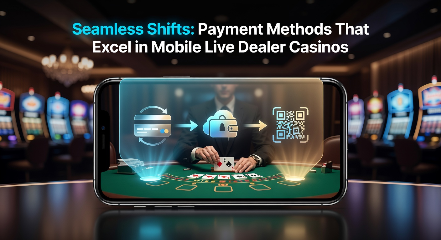 Mobile phone screen displaying a live dealer blackjack table with payment options overlayed, highlighting quick transaction icons like Apple Pay and crypto wallets