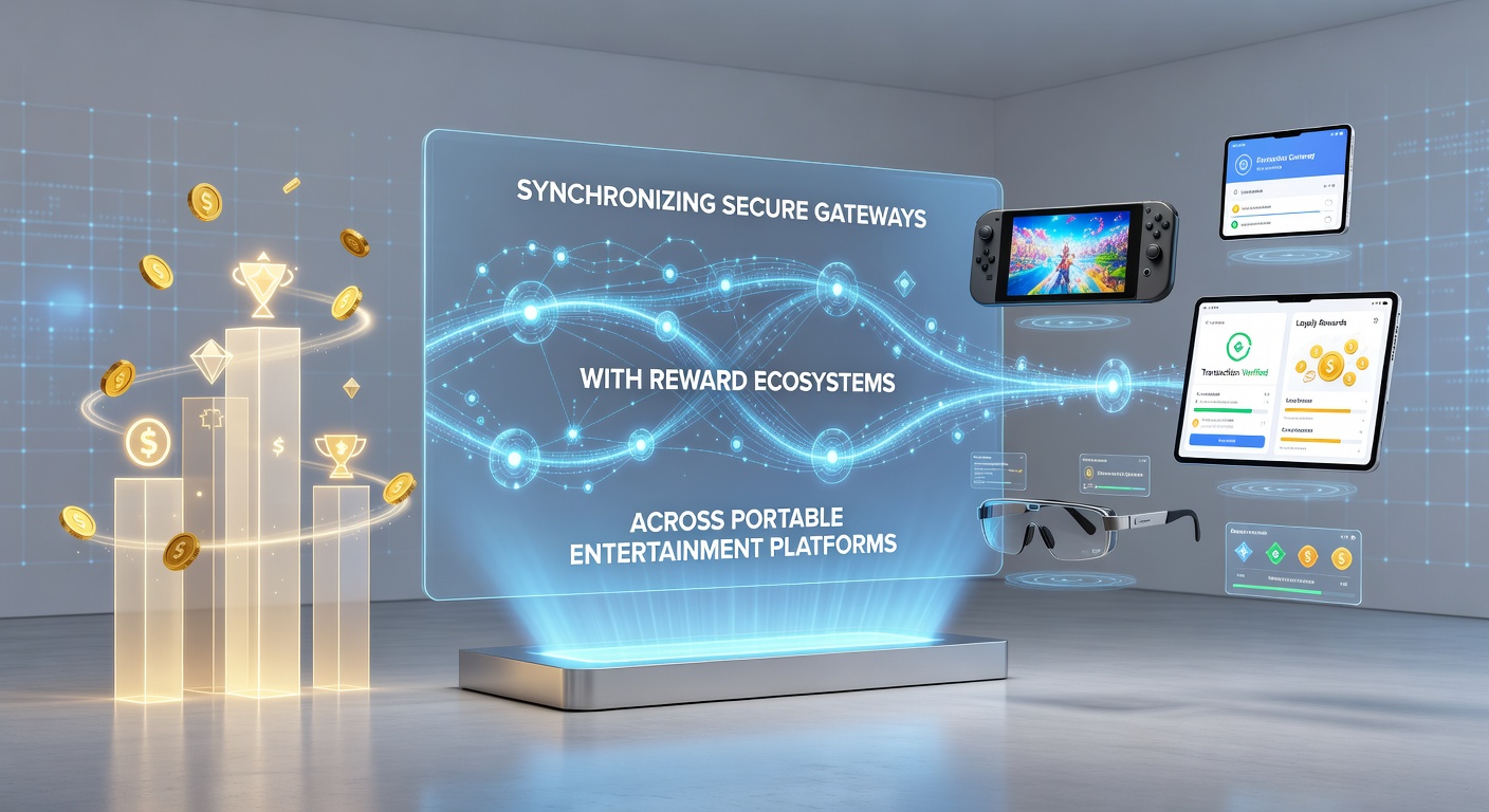 Reward ecosystem dashboard showing synchronized points across multiple portable devices